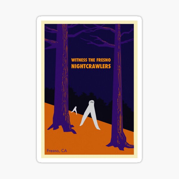 Item preview, Fresno Nightcrawlers Postcard designed and sold by cryptid postcards.