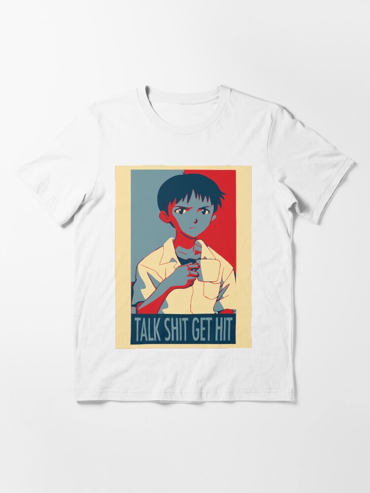 Alternate view of Shinji Ikari - Talk Shit Get Hit Essential T-Shirt