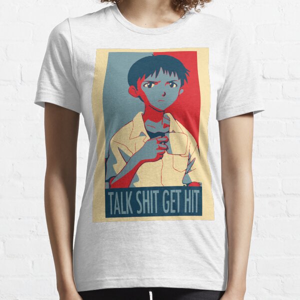 Shinji Ikari - Talk Shit Get Hit Essential T-Shirt
