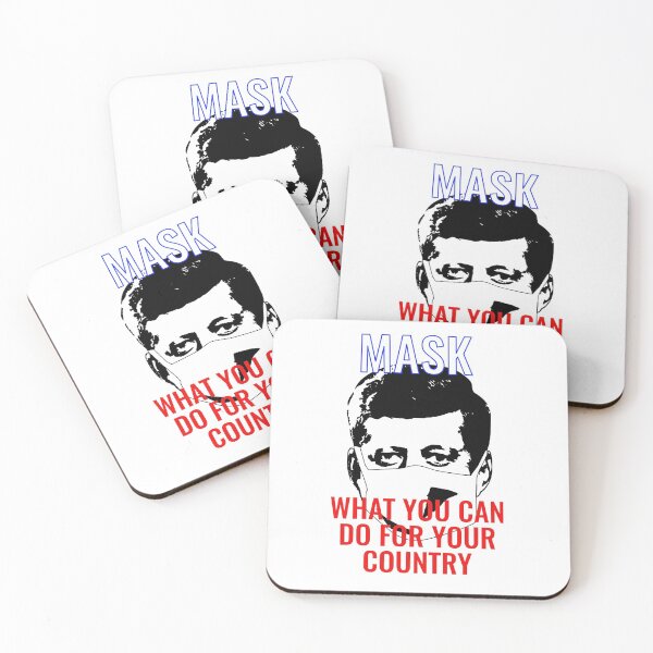 Item preview, JFK mask quote, round mask design designed and sold by r0B0t26.