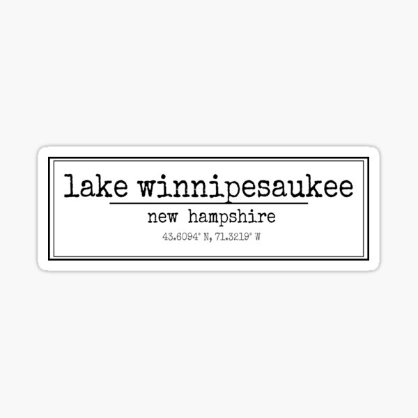 Item preview, Lake Winnipesaukee Love designed and sold by TheEricaFactor.