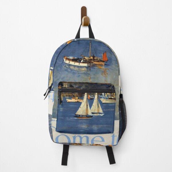 Item preview, Come to Britain for Yachting vintage travel poster designed and sold by stickart-marek.
