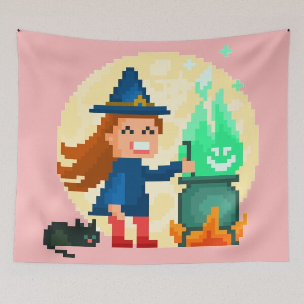 Item preview, Pixelated What the Witch girl is Cooking designed and sold by HopeDetour.