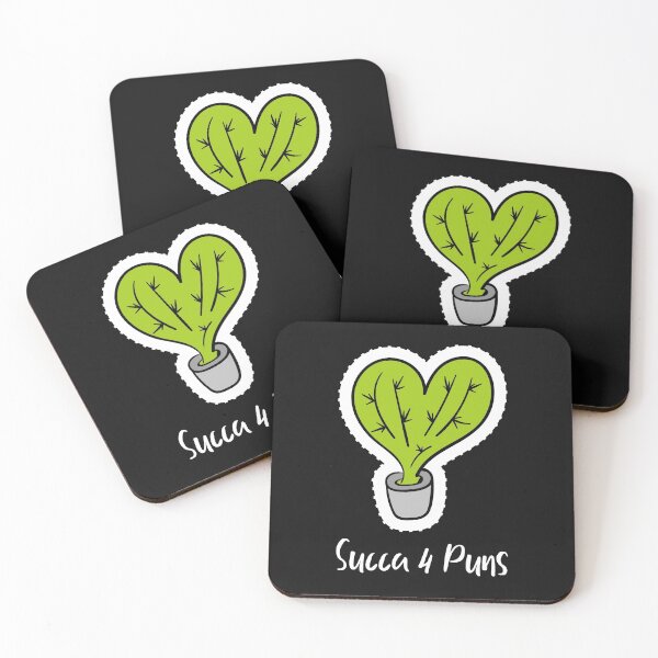 Item preview, Succa 4 Puns. Plant Cactus Pun. Dark background. designed and sold by shirtdan.