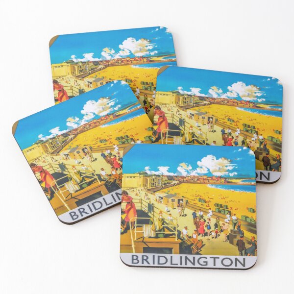 Item preview, Bridlington vintage travel poster designed and sold by stickart-marek.
