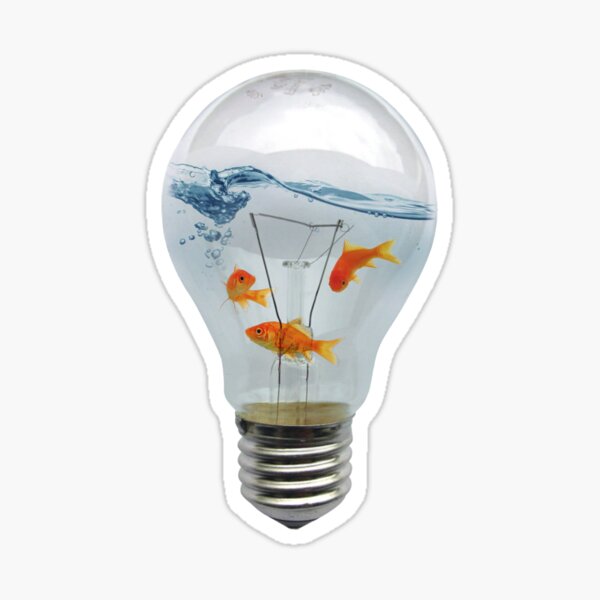 ideas and goldfish Sticker