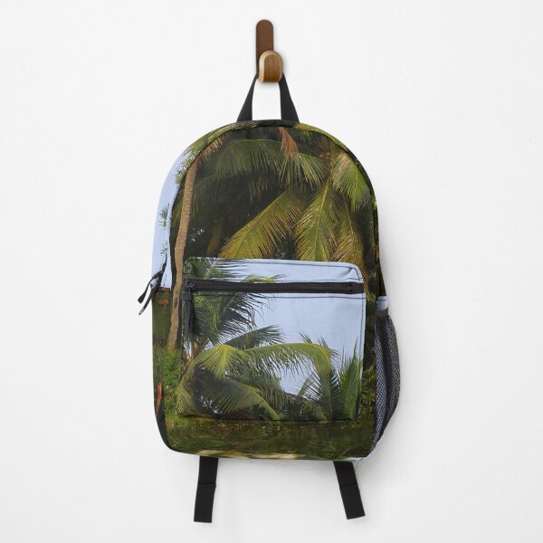 Item preview, Palm Trees River Bank Landscape, Kerala, India designed and sold by worldways.