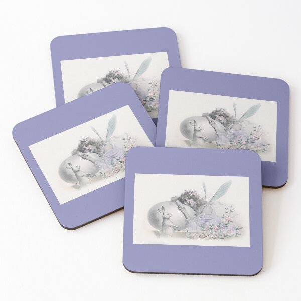 Item preview, The White Rabbit and the Fairy - Vintage Anthropomorphic Art designed and sold by TheCurators.