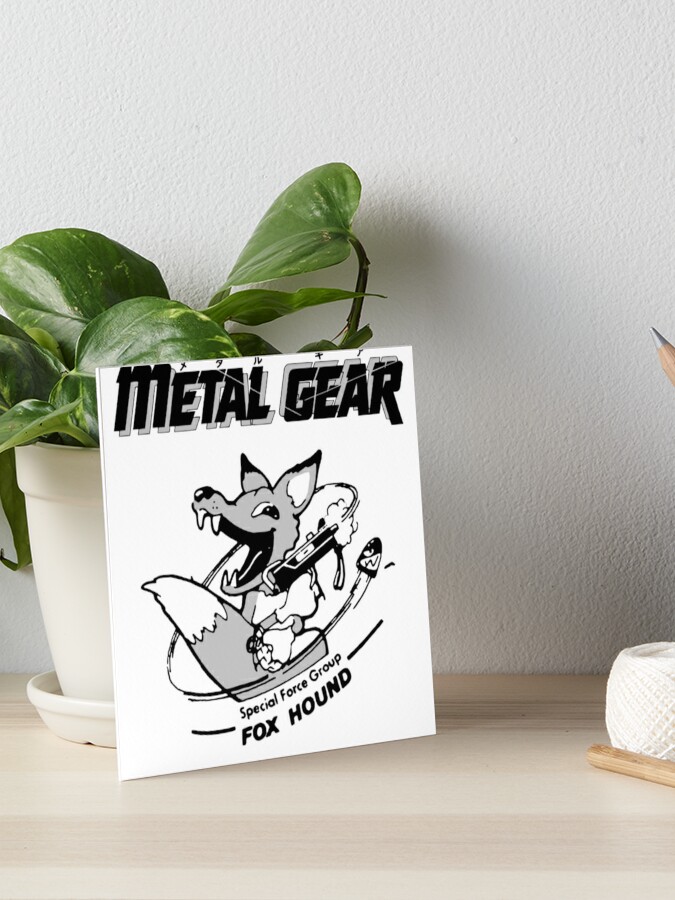 メタルギア Metal Gear 80s Fox Hound Logo Art Board Print By Vap0rwear Redbubble