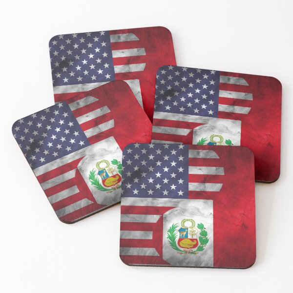 Item preview, USA and Peru Dual Flag Yin Yang Combination designed and sold by ockshirts.