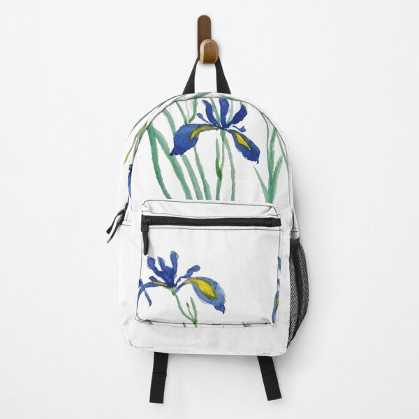 Item preview, hand painted blue iris watercolor painting designed and sold by ColorandColor.