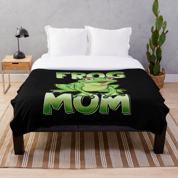 Aperçu de l'œuvre Maman grenouille mignonne amoureuse des grenouilles Conception graphique créée et vendue par Delightfully Cynical.