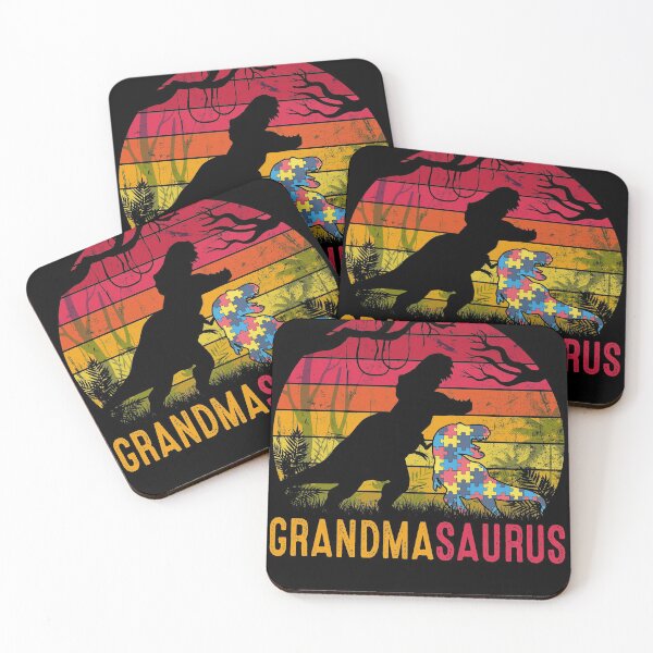 Item preview, Grandma Saurus Rex Autism Awareness Funny Dinosaur Gift designed and sold by mynotn.