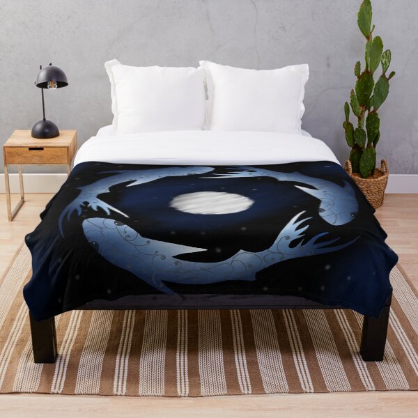 Item preview, Fish circling the moons reflection designed and sold by Niel Fulton.