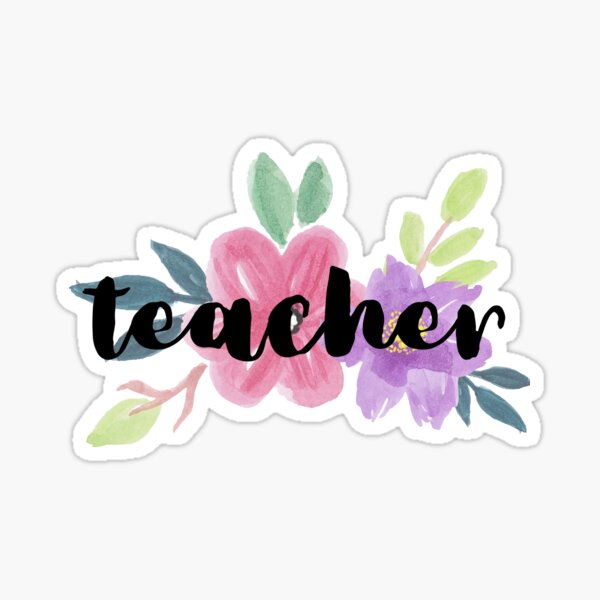 teacher Sticker for Sale by stickersbycare