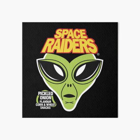 Space Raiders Crisps Art Board Print By Spacedat120 Redbubble