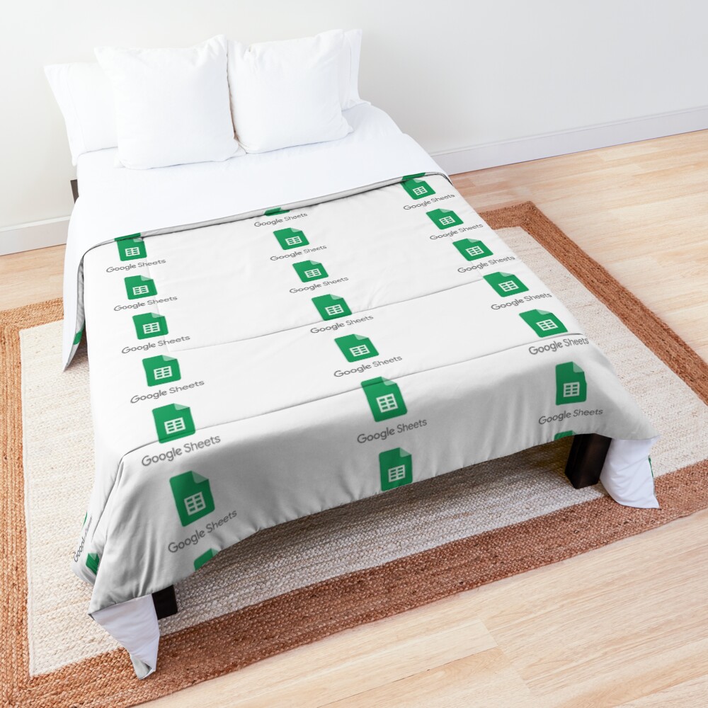 "google sheets" Comforter by ellaables Redbubble