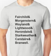 Shadowhunter Names Slim Fit T-Shirt