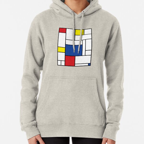 Mondrian Minimalist De Stijl Modern Art II © fatfatin Pullover Hoodie