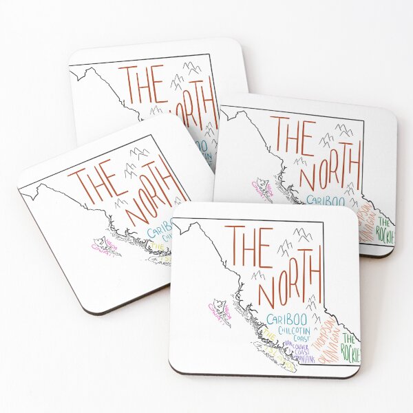 Item preview, British Columbia map place names designed and sold by Stephanie Roberts.