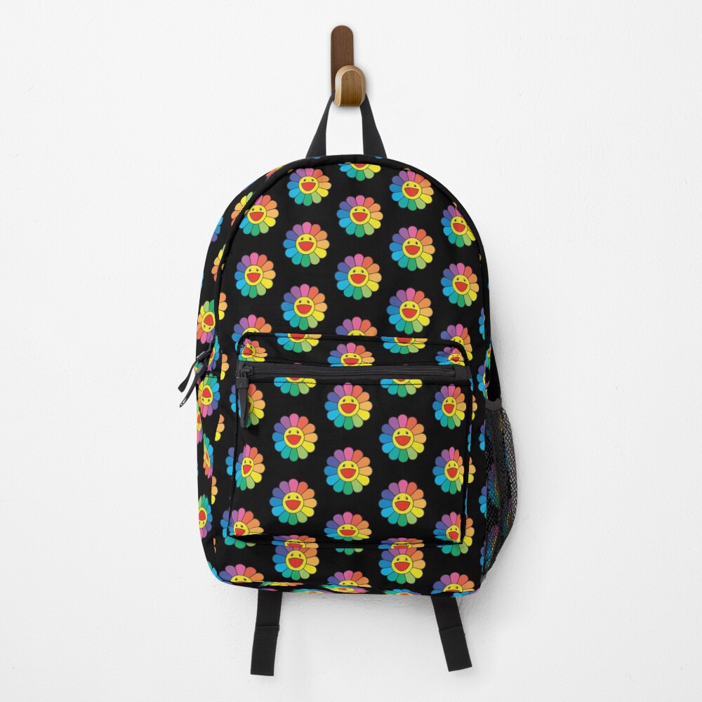 takashi murakami Flower - rainbow flower - pattern Backpack