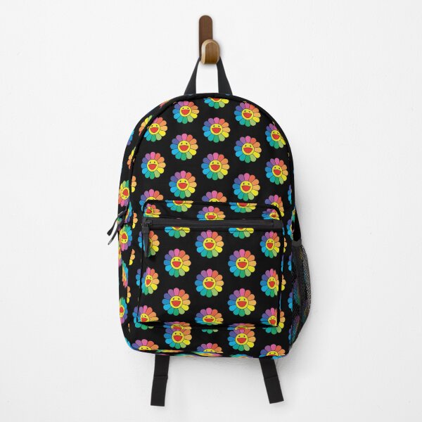 takashi murakami Flower - rainbow flower - pattern Backpack