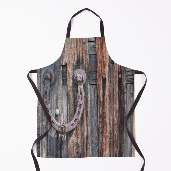 Item preview, distressed barn wood rustic equestrian horseshoe designed and sold by LEILA ART SPACE.