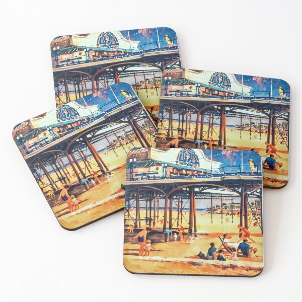 Item preview, Cleethorpes vintage travel poster designed and sold by stickart-marek.