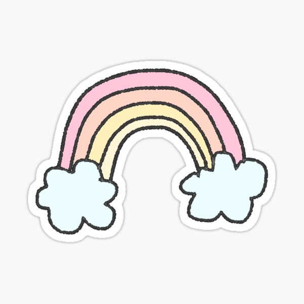 Pastel Rainbow Stickers