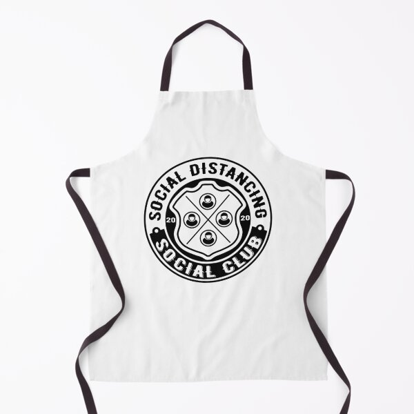 Item preview, Social Distancing Social Club Logo - White designed and sold by Wizzles Emporium.
