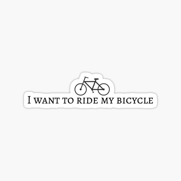 Aperçu de l'œuvre « Je veux faire du vélo » créée et vendue par Feel-GoodPrints.