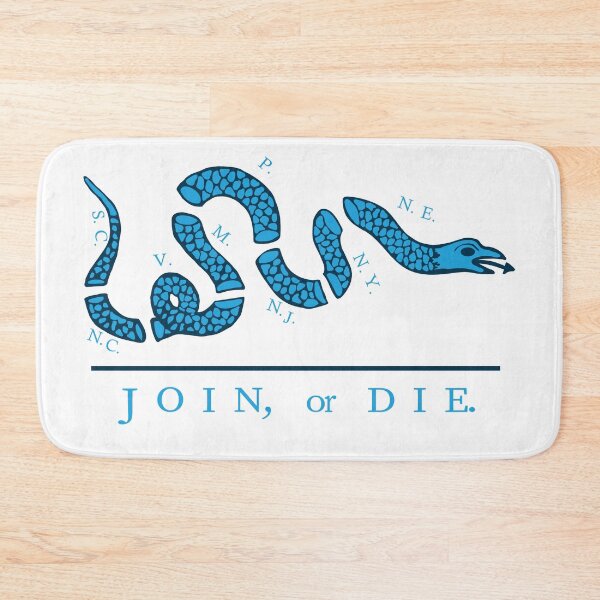 Item preview, Blue Join or Die designed and sold by pelagio.