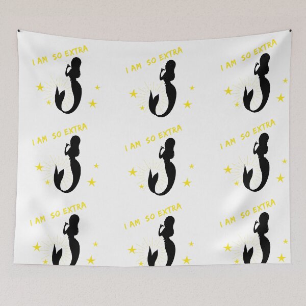 Item preview, Blazing Yellow I am So Extra on Black Mermaid  designed and sold by Amalzaki.