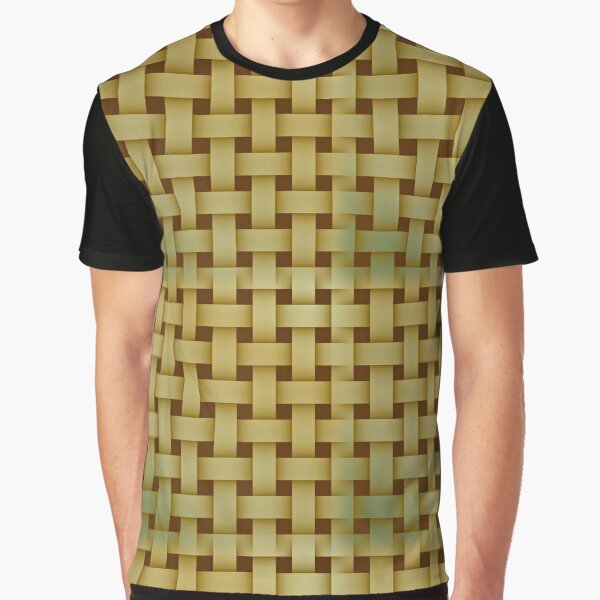 Basketweave Pattern In Earth Tone Shades Graphic T-Shirt