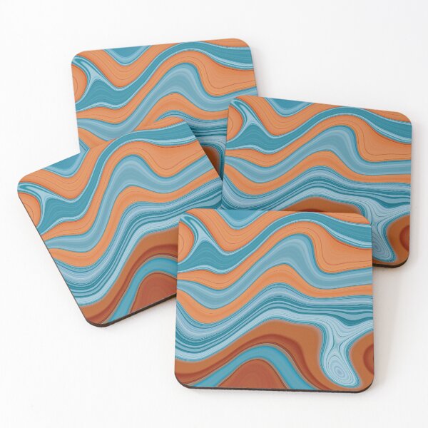 Item preview, Blue and orange abstraction designed and sold by Si-Weiya.