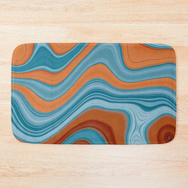 Item preview, Blue and orange abstraction designed and sold by Si-Weiya.