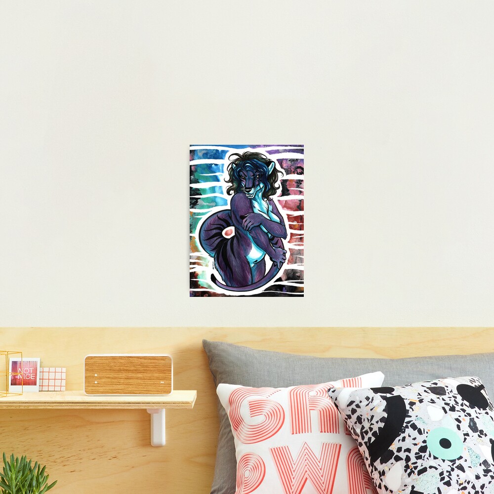 A Purple Thylacine Photographic Print