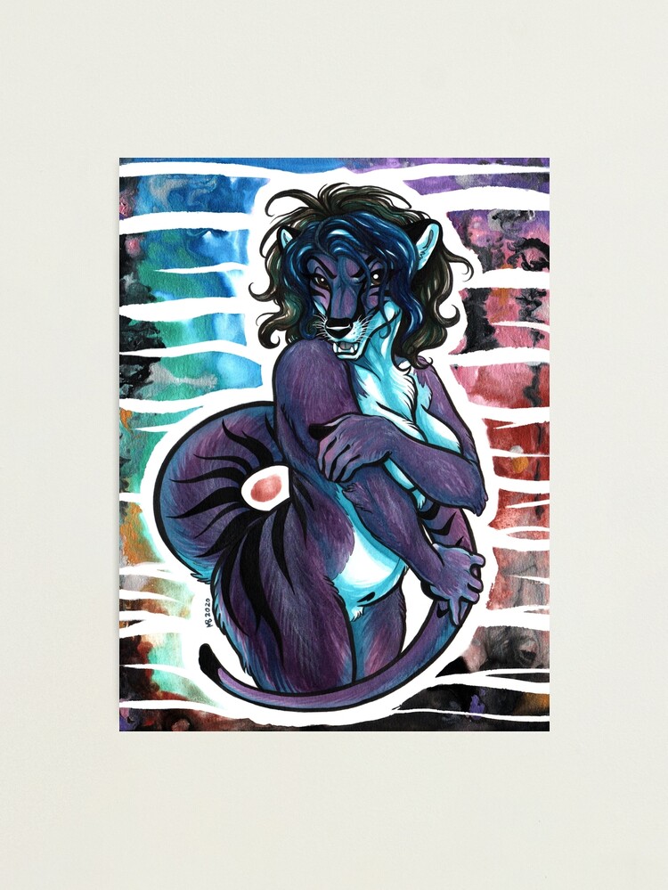 Alternate view of A Purple Thylacine Photographic Print