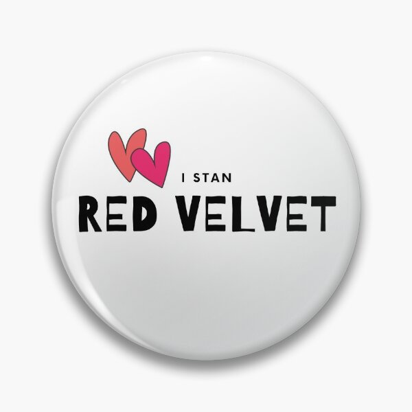 Artikelvorschau, Ich STAN Red Velvet Kpop Gruppe mit rosa Herzen entworfen und verkauft von imjenn.