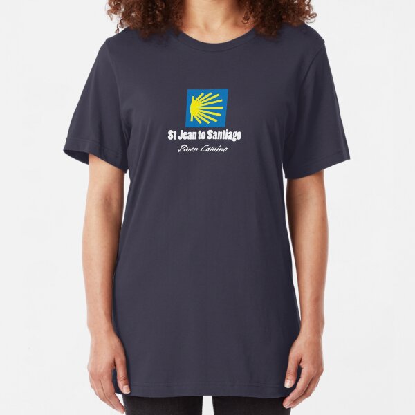 St Jean to Santiago Slim Fit T-Shirt