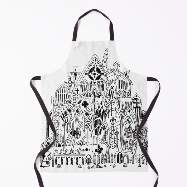 Item preview, Gothic Architecture Abstract - Black and White designed and sold by Landeburge.