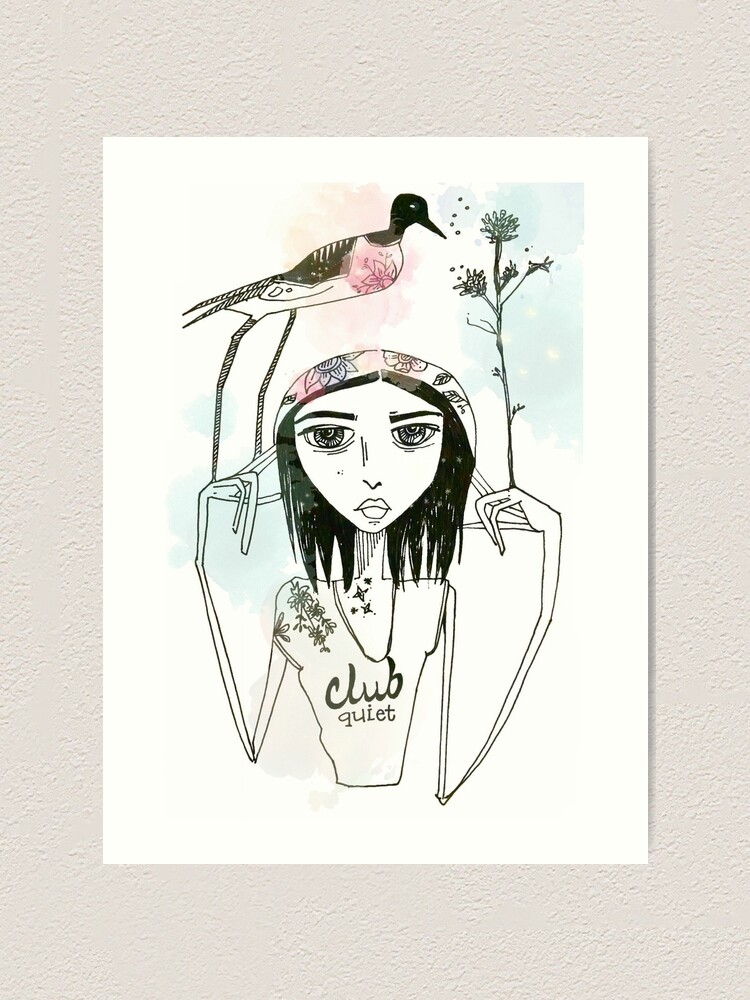 Alternate view of Club Quiet Art Print