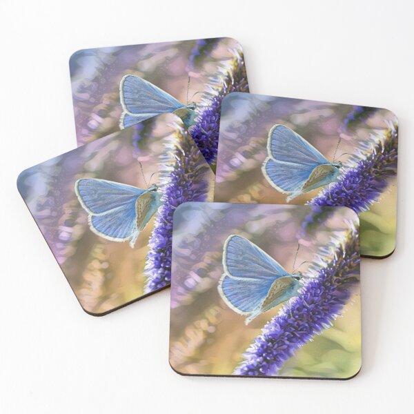 Item preview, Common Blue Butterfly On Lavender Flowers designed and sold by Heathermarie321.