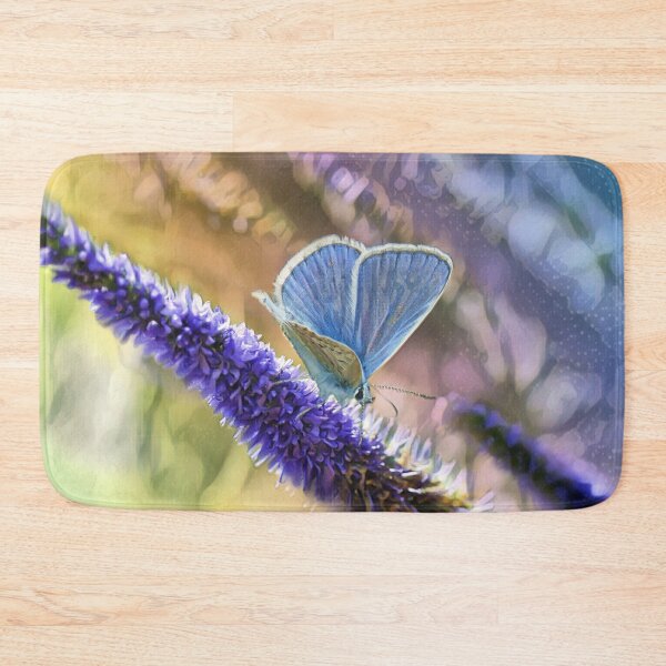 Item preview, Common Blue Butterfly On Lavender Flowers designed and sold by Heathermarie321.