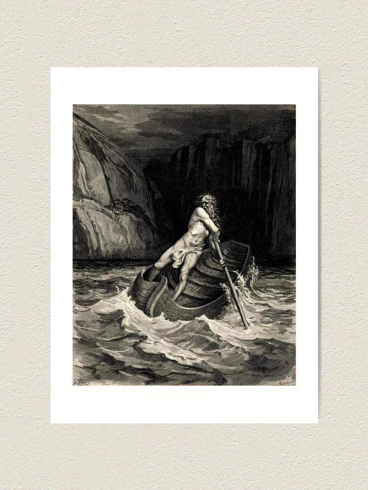 Gustave Doré - O Inferno de Dante - Dantes Curiosidade: Uma Ilustração de  Círculos do Inferno - Art Print