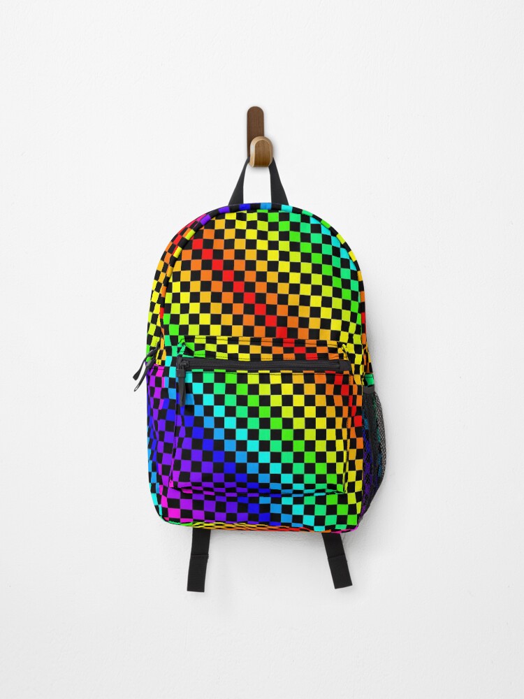 Checkered bookbag sale