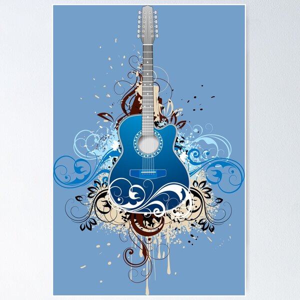 Item preview, BLUE GUITAR  designed and sold by DoubleDSD.