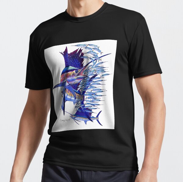 Sailfish and ballyhoo Active T-Shirt for Sale by Carey Chen