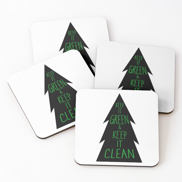 Item preview, keep it green, keep it clean designed and sold by okie-dokie-art.