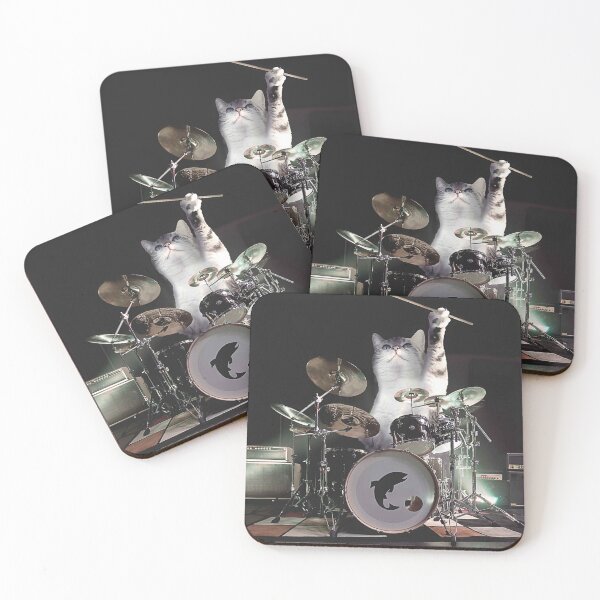Item preview, Drumming Drummer Cat designed and sold by SkylerJHill.